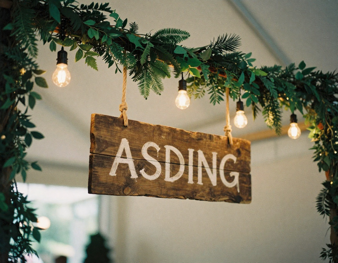 Custom event decoration with elegant design elements